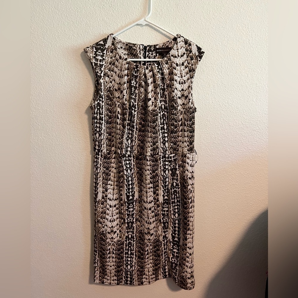 Dana Bachman Snake Skin Pattern Dress Size 12